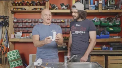 Dave and Zach learn about U-bends at How To Basically's Corporate Team Building days. These skills are also shown in our Online Life Skills Course.