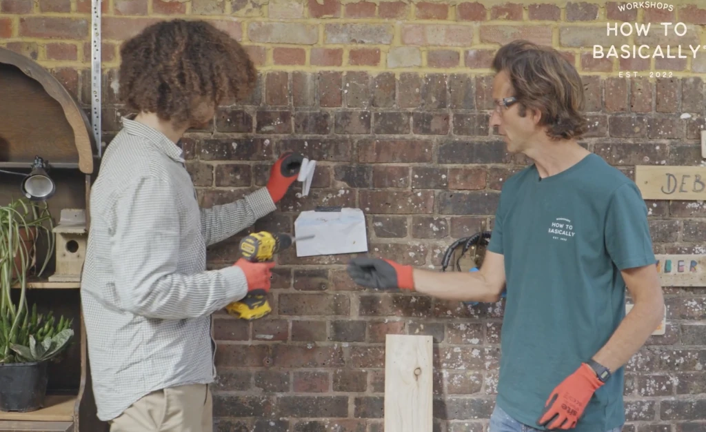 PD8-Putting up a Shelf on Brick Wall-Justin & Quincey